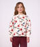 Kinder-Sweatshirt aus Baumwolle mit Blumenmotiv naturfarben/vielfarbig