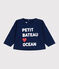 Baby-Sweatshirt aus einfarbiger Baumwolle blau MEDIEVAL