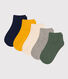 5er-Set unifarbene Kindersocken aus Baumwolle