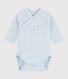 Langärmeliger Baby-Body in Wickelform Mädchen/Jungen