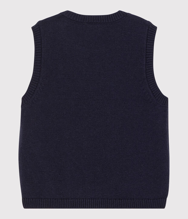 Baby-Pullover aus Wolle und Baumwolle. SMOKING