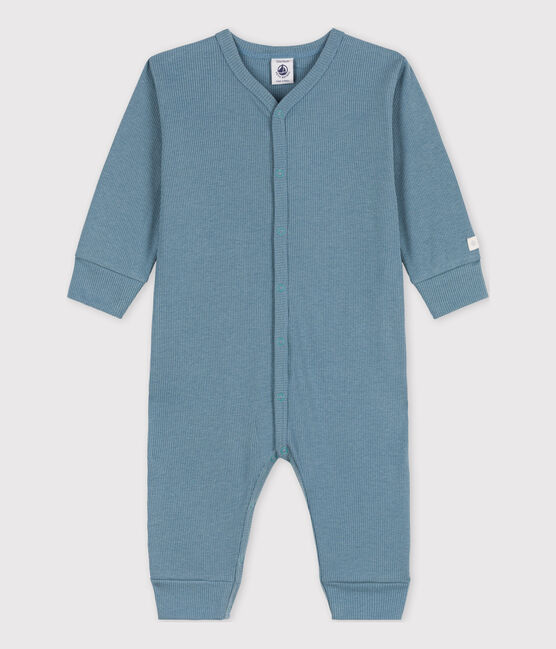 Fußloser Baby-Strampler aus Baumwolle und Lycocell blau ROVER
