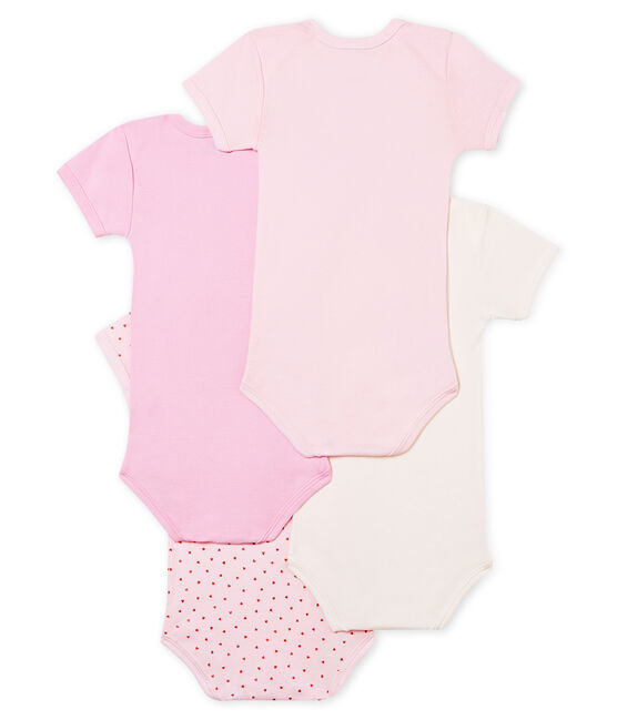 4er-Set kurzärmelige Baby-Bodys für babymädchen variante 1