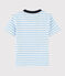 Kurzärmeliges Kinder-T-Shirt aus Jersey für Jungen blau JASMIN/weiss MARSHMALLOW
