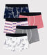 5er-Set Boxershorts mit Paris-Print im Toile-de-Jouy-Stil für Jungen