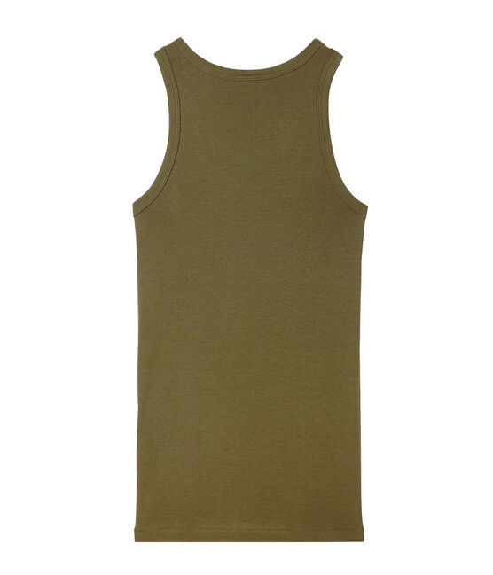 Damen-Top aus Original-Rippstrick grün LITOP