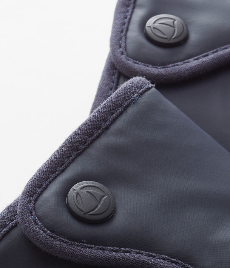 Babyhausschuhe unisex ausgewachstem material blau