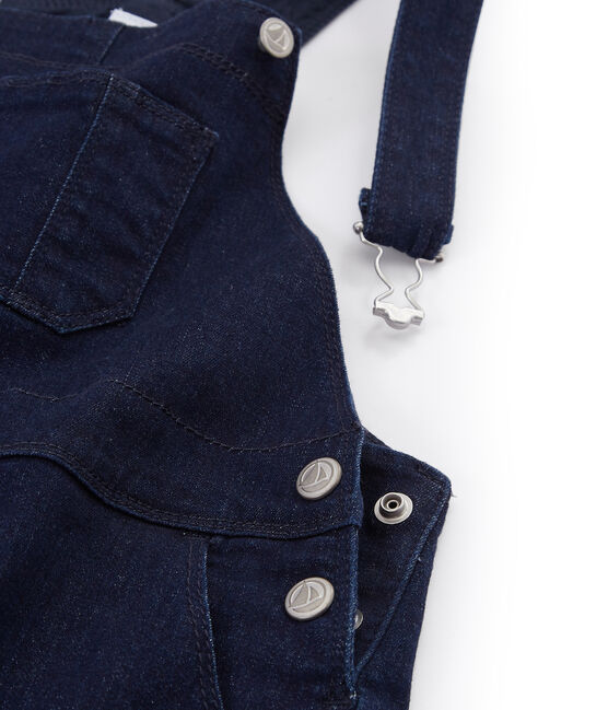 Kinder-Latzkleid Mädchen blau MEDIEVAL/beige ECRU