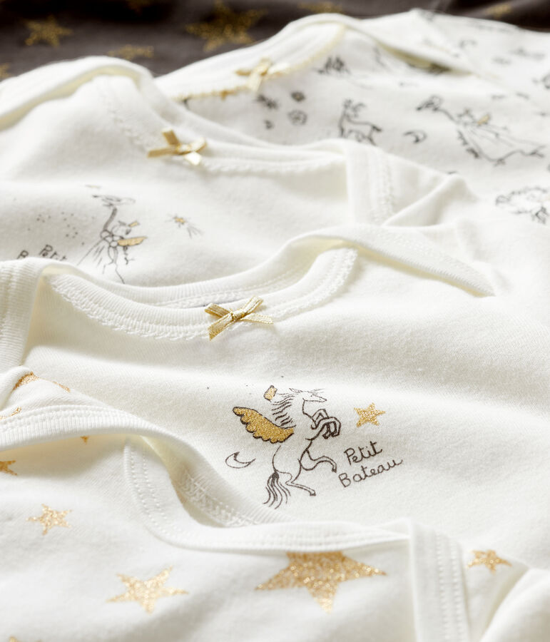 Set mit 5 lang&auml;rmligen Baby-Bodys f&uuml;r M&auml;dchen variante 1