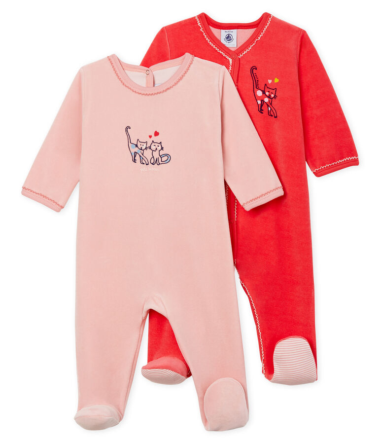 Zweier-Set Baby-Strampler aus Nicki vielfarbig