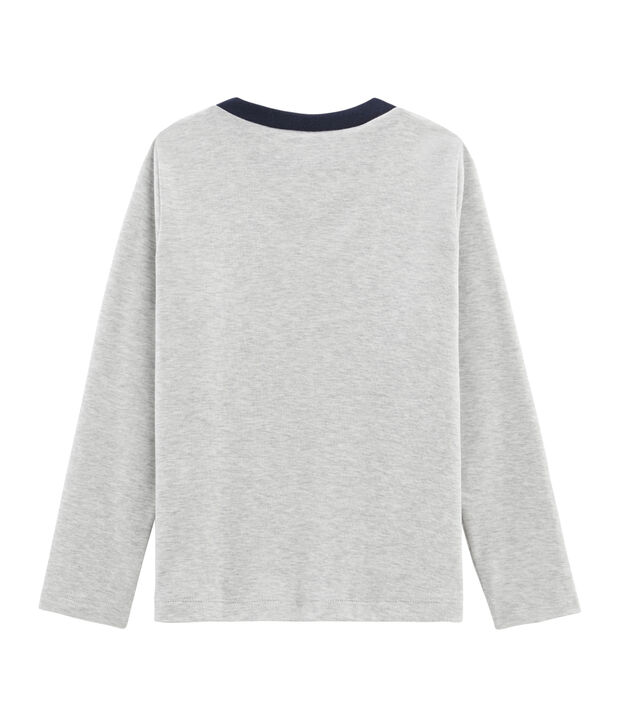 Lang&auml;rmliges T-Shirt mit Siebdruck f&uuml;r Jungen BELUGA CHINE