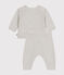 Baby-Set aus Woll- und Baumwoll-Strick beige MONTELIMAR CHINE