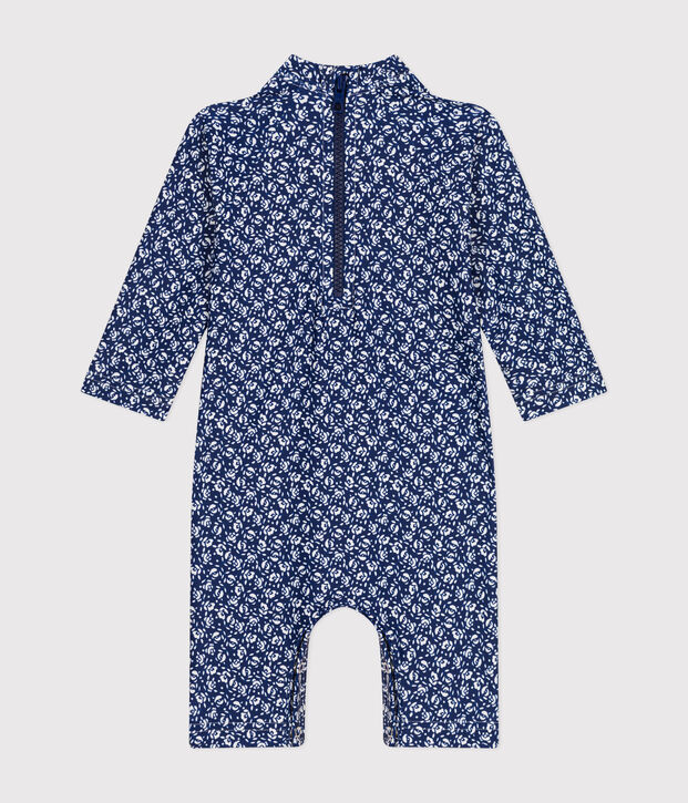 Bade-Overall mit UV-Schutz, Baby blau/weiss