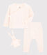 Dreiteiliges Baby-Set aus Bio-Baumwolle für Mädchen
