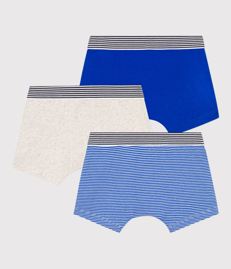 3er-Set Petit Bateau Boxershorts aus Baumwolle f&uuml;r Jungen vielfarbig