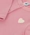 Kinder-Cardigan aus einfarbigem Molton rosa CHARME