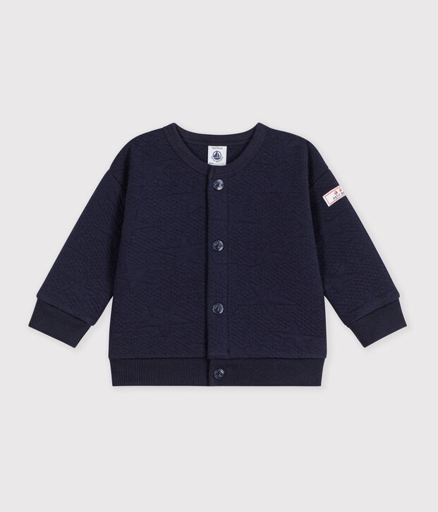 Baby-Cardigan aus festem Baumwollstoff mit Sternmotiv SOIR