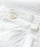 Gestreifte Baby-Festtagshose aus Popeline Jungen weiss MARSHMALLOW