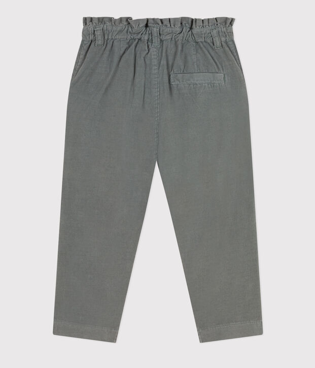 Gerade geschnittene Kinderhose aus Feincord f&uuml;r M&auml;dchen THUYA