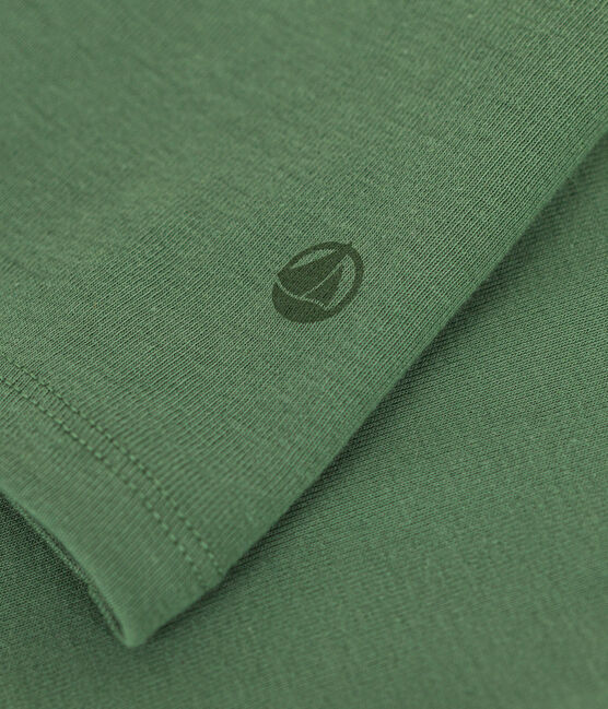 Damen-Rollkragenshirt "L'Iconique" aus Baumwolle grün PALMERAIE