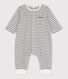 Gestreifter Baby-Langoverall aus Bio-Baumwolle