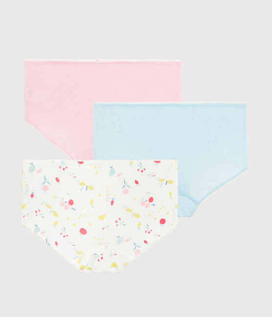 3er-Set Shortys aus Bio-Baumwolle mit Obstmotiv für Mädchen variante 1