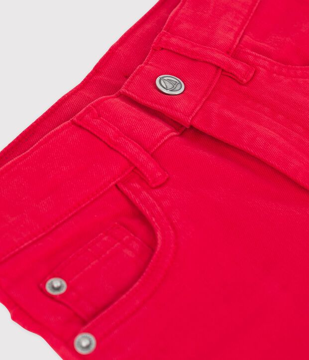 Denimhose f&uuml;r M&auml;dchen / Jungen rot