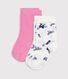 2er-Set Baby-Socken aus Baumwolle mit Blumenmuster