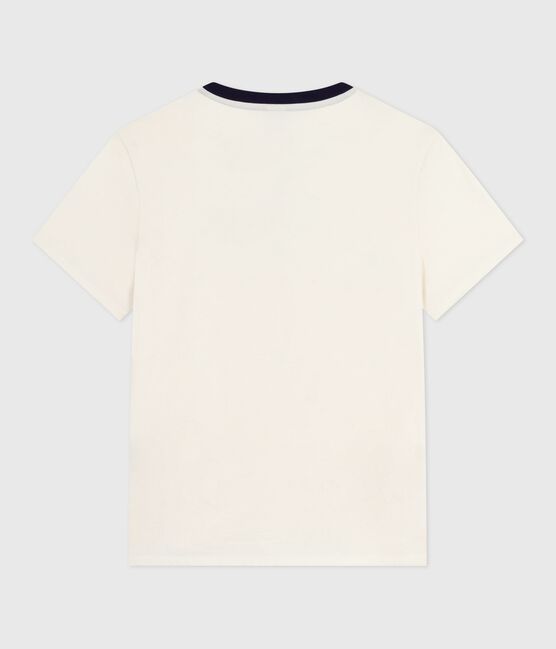 Kurzärmeliges Damen T-Shirt "Le Droit" mit geradem Schnitt aus Baumwolle blau MILK/ SOIR