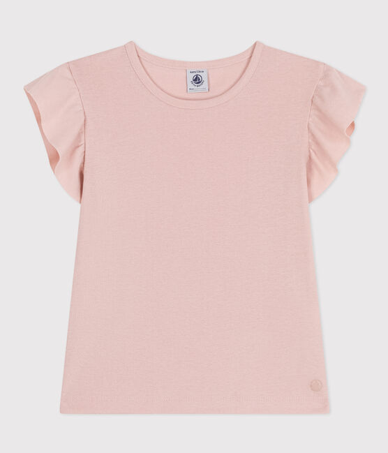 Kinder T-Shirt aus Baumwolle für Mädchen rosa SALINE