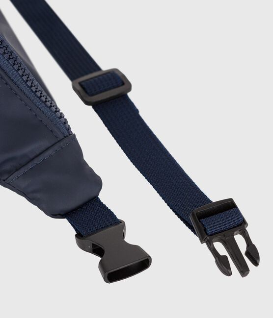 Schlichte Kinder-Bauchtasche blau SMOKING