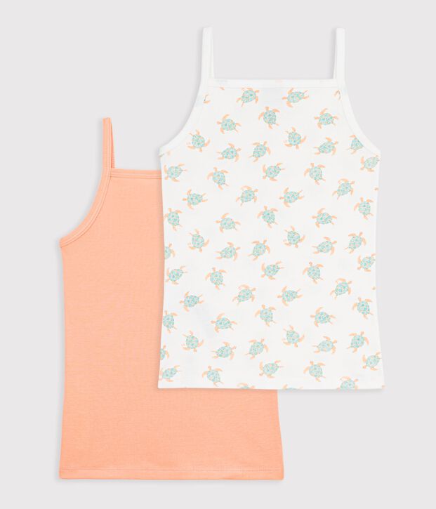 Lot de 2 chemises &agrave; bretelles en coton vielfarbig