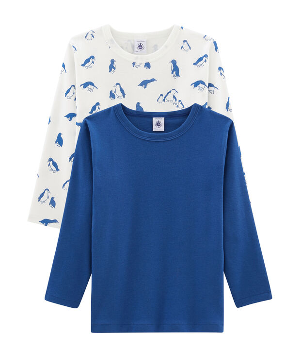 2er-Set lang&auml;rmlige T-Shirts f&uuml;r kleine Jungen vielfarbig