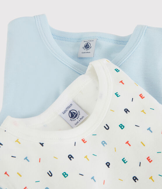 2er-Set langärmelige T-Shirts aus Bio-Baumwolle für Jungen variante 1