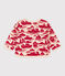 Baby-Sweatshirt aus bedrucktem Molton rot AVALANCHE/ ROUGE