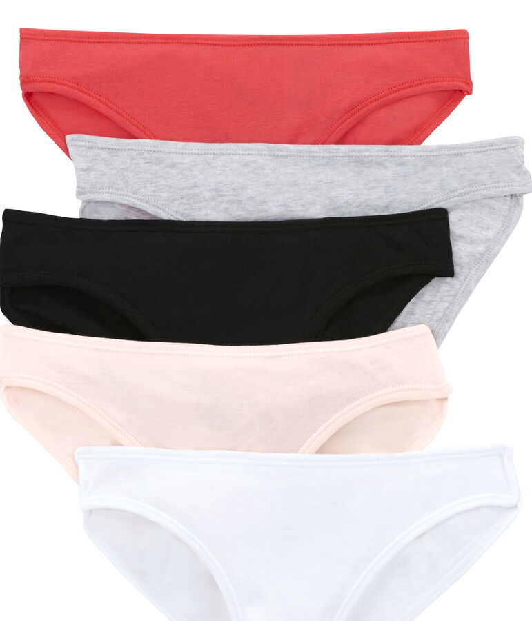 Damen-Slips im 5er-Set weiss