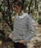 Damen Streifenshirt Petit Bateau Deyrolle weiss MARSHMALLOW/blau SMOKING