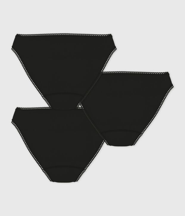 Packung mit Damenh&ouml;schen aus Baumwolle und Elastan vielfarbig