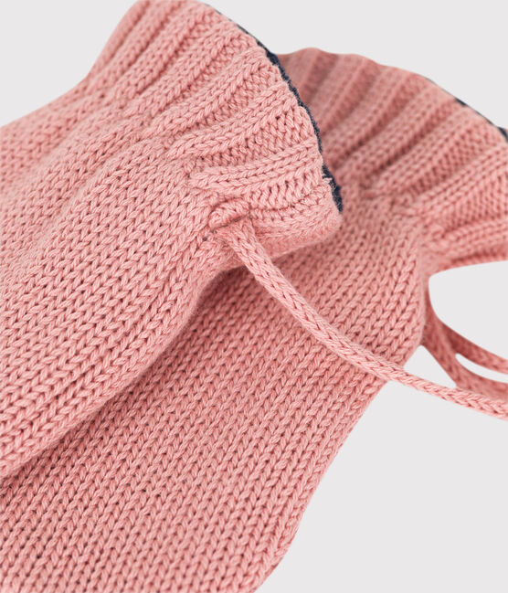 Baby-Fäustlinge mit Fleecefutter rosa SALINE