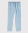 Kinder-Slim-Jeans aus Molton für Mädchen blau DENIM TRES CLAIR NÂ°5