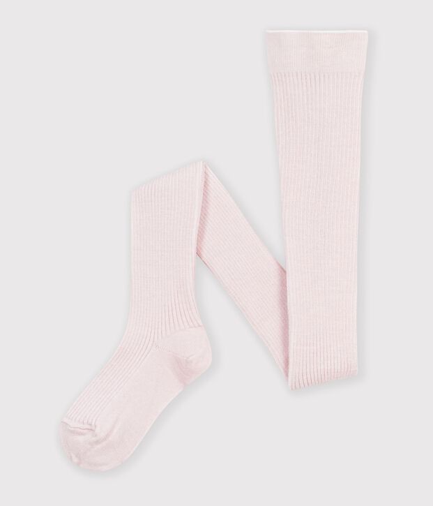 Kinder-Strumpfhose aus einfarbigem Woll-und Baumwollstrick BARELY