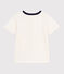 Kurzärmeliges Kinder-T-Shirt mit Muster naturfarben MILK