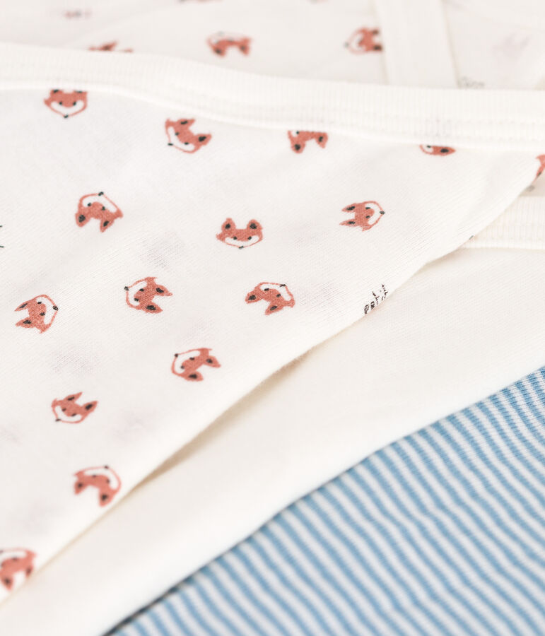 3ER-SET LANG&Auml;RMELIGE BABY-BODYS AUS BAUMWOLLE vielfarbig