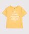 Kurz&auml;rmeliges Kinder-T-Shirt mit Motiv gelb