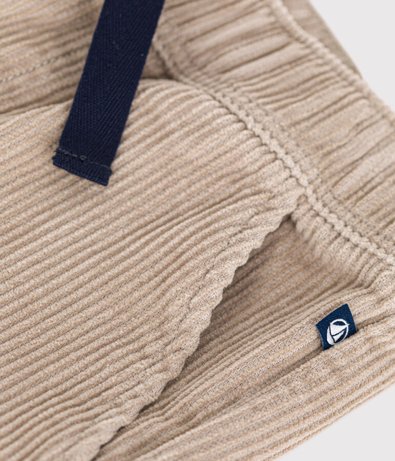 Kinder-Hose mit geradem Schnitt aus Fein-Cord f&uuml;r Jungen beige