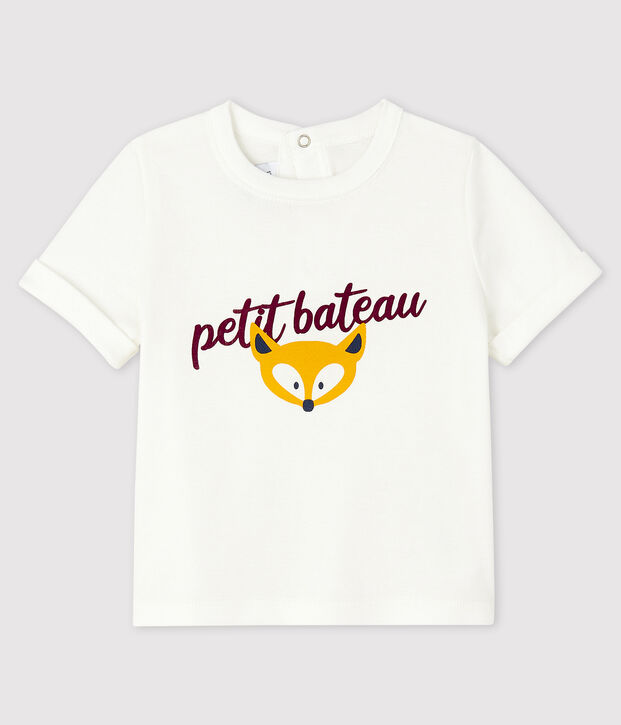 Baby-T-Shirt f&uuml;r Jungen weiss