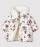 Baby-Anorak für Mädchen weiss MARSHMALLOW/weiss MULTICO
