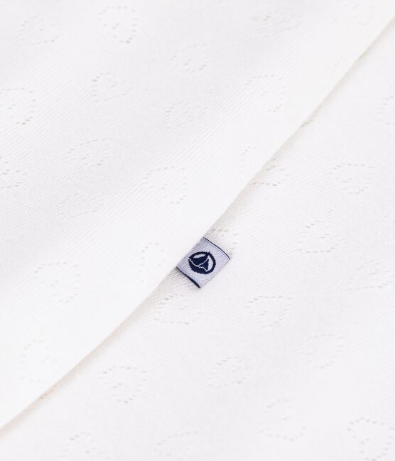 Babyschlafsack aus Baumwolle mit Lochstickerei in Herzform TOG-Wert 0,5 weiss MARSHMALLOW