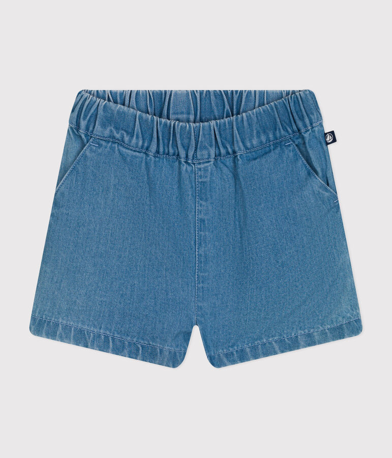 Baby-Shorts aus leichtem Denim blau