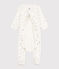 Baby-Bodyjama aus Doppeljersey weiss MARSHMALLOW/weiss MULTICO